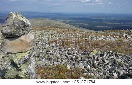 Awesome Scenery From The Yllas Mountain In Lapland