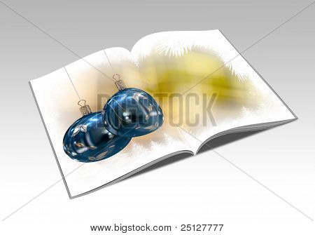 Livre d'images de Noël boules