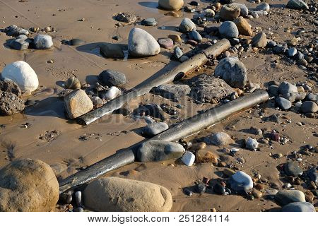 Rocket Tubes From Second World War British Rp3 Rocket Projectiles Fired For Training Purposes And No