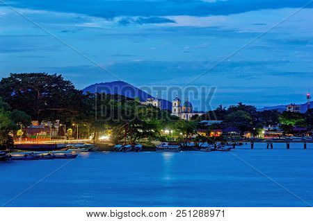 Catemaco In Veracruz, Mexico. Shot At Twilight