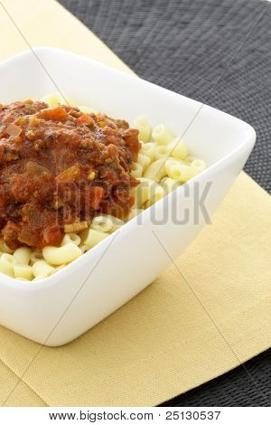 Macaroni  Bolognese