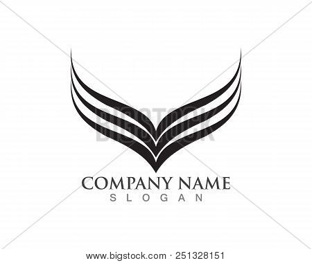 Black Wing Logo Symbol For A Professional Designer
