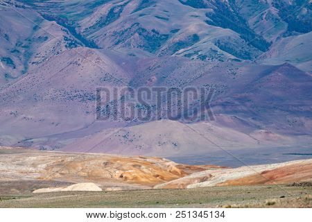 Mountain Landscape, Red-orange Color, Reminiscent Of The Color Of The Surface Of The Planet Mars. Th