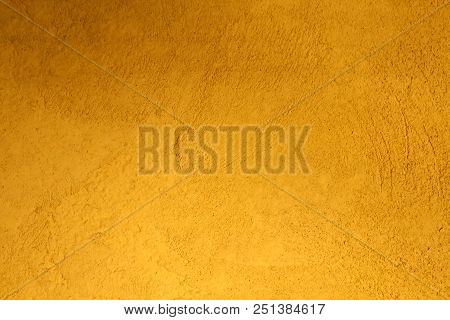 Yellow Plaster Wall Texture. Abstract Background And Texture.