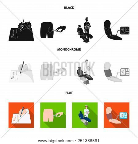 Intramuscular Injection, Prescription, Dentist, Blood Pressure Measurement. Medicineset Collection I
