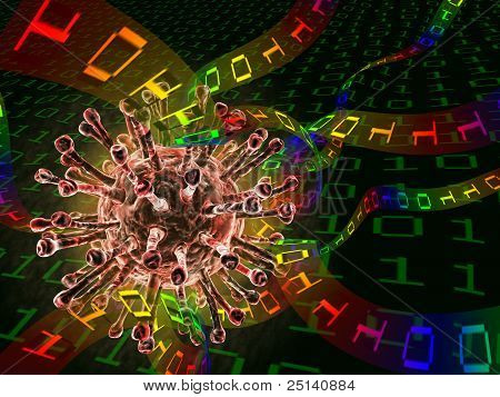 Virus informáticos destruir datos digitales