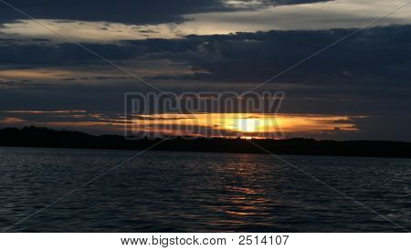 Laat zonsondergang