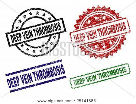 Scratched Textured Deep Vein Thrombosis Stamp Seals