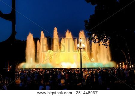 Barcelona Magic Fountain Of Montjuic Light Show