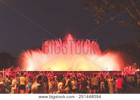 Barcelona Magic Fountain Of Montjuic Light Show