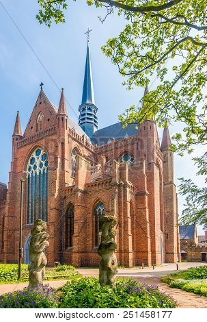 View At The Church Of Saint Walpurga In Veurne, Belgium