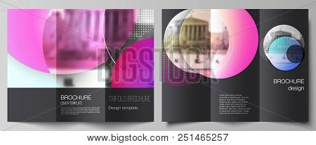 The Minimal Vector Illustration Of Editable Layouts. Modern Creative Covers Design Templates For Tri