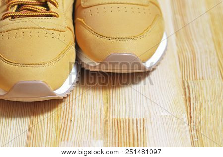 Kiev, Ukraine - May 30, 2018: Reebok Toe Shoes Male Closeup