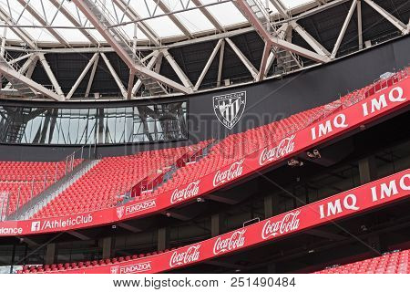 View Of The Stands Of San Mames, Football Stadium, Home Of Athletic Club Bilbao, Basque Country, Spa