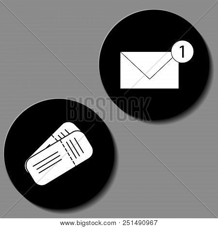 Money Icons Set. Vector Illustration Wallet, Bag, Pound Sterling And Credit Card