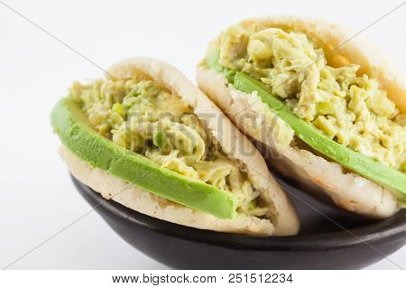 Typical Venezuelan Arepa Called Reina Pepiada
