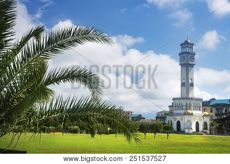 Chacha Tower In Batumi On Sunny Summer Day, Adjara Region In Georgia