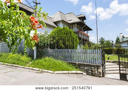 Campina, Romania - July 28 2018: Nicolae Grigorescu Memorial Museum Is The Last Workshop Of The Pain