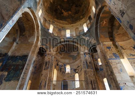 Interior Of Armenian Cathedral Church Of Holy Cross On Akdamar Island. Turkey