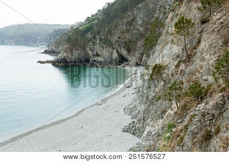 Ocean View. Nature Background With Nobody. Morgat, Crozon Peninsula, Brittany, France.