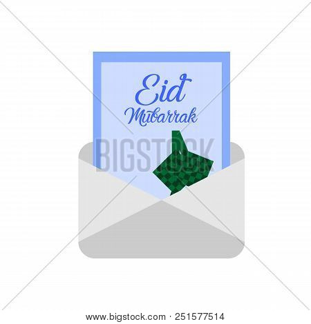 Happy Eid Mubarak Gift Card Vector Illustration Symbol Graphic Design Template