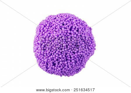 Human Virus Or Bacteria Close Up Isolated On White Background