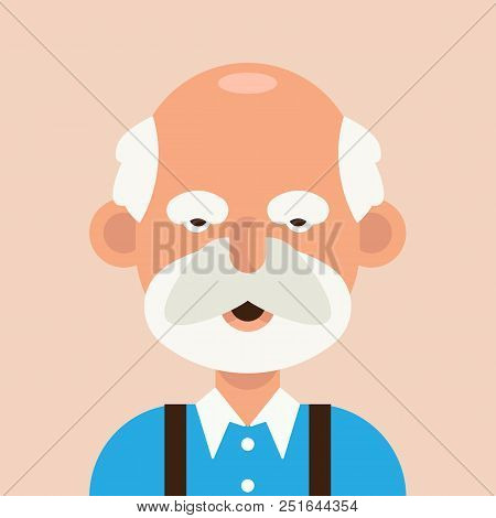 Old Man Character Vector Photo Free Trial Bigstock
