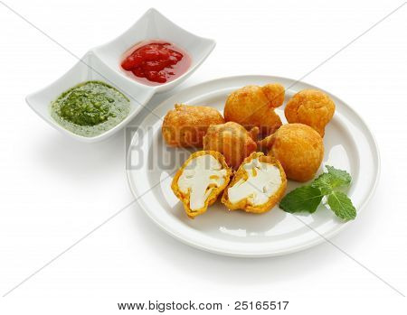 Blumenkohl Pakora, Indian fritter KÃ¼che