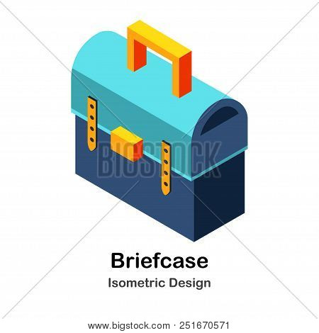 Illustration Of Business Briefcase In Isometric View