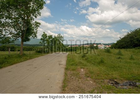 The Road To Santiago As It Passes Through Burguete