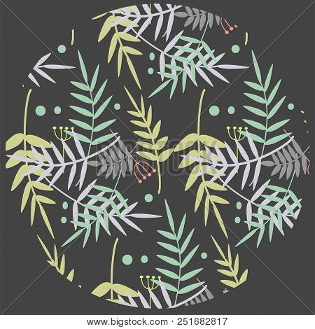 Flowers Pattern, Twigs, Leaves, Branch, Backdrop, Floral
