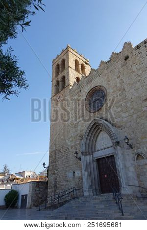 Blanes, Costa Brava, Spain. Santa Maria de Blanes church