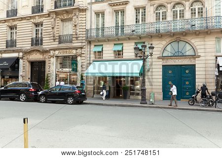 Paris, France 02 June 2018 Tiffany Co Store On May 5, 2015 In Hong Kong. The Jewelry Company Founded