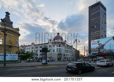 Belgrade, Serbia - May 04, 2018: Evening View On Kralja Milana Street.