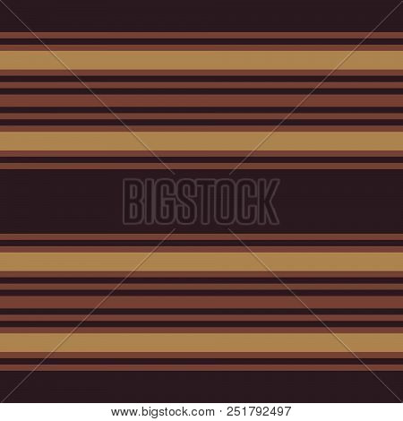 Retro Brown Colored Seamless Pattern With Horizontal Stripes