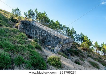 Ancient German Bunkers (blockhaus) Of The Second World War
