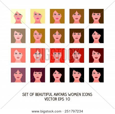Avatars Of Girls From Blondes To Brunettes