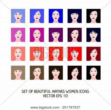 Avatars Of Beautiful Girls With Oriental Features