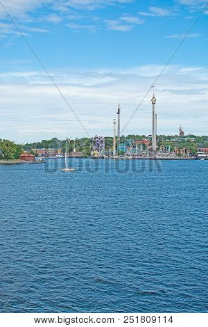 Boats For Sightseeing And Ferry For Long Distance Travel At Stadsgardskajen