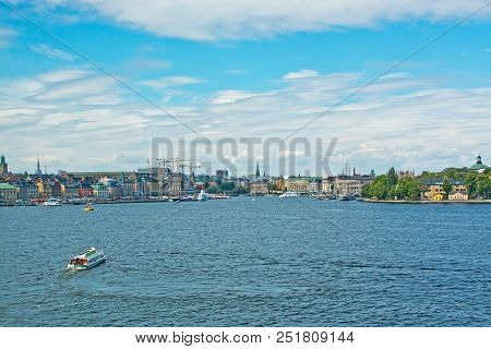 Boats For Sightseeing And Ferry For Long Distance Travel At Stadsgardskajen
