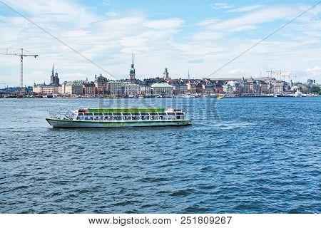 Boats For Sightseeing And Ferry For Long Distance Travel At Stadsgardskajen