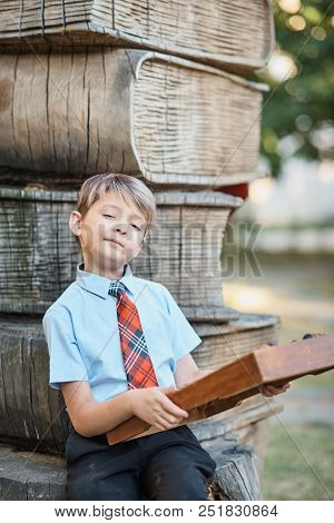 Boy With Large Abacus
