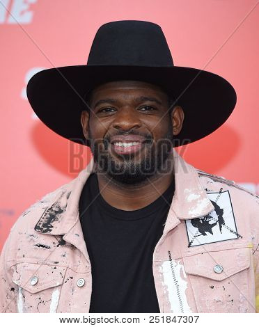LOS ANGELES - JUL 25:  P. K. Subban arrives to 'The Spy Who Dumped Me' Los Angeles Premiere  on July 25, 2018 in Hollywood, CA                