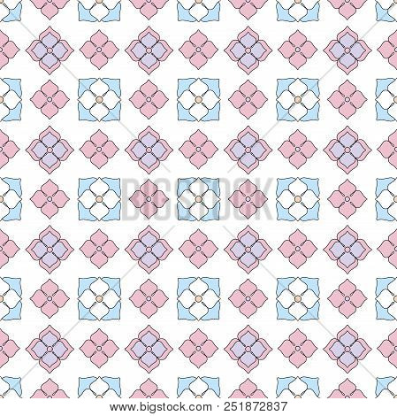 Spring Flower Daisy Seamless Pattern Flat Simple