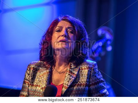 Cracow, Poland - July 31, 2018: Urszula Dudziak Live On Stage In Manggha Museum Of Japanese Art And 