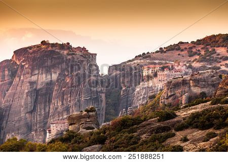 Monastery In Meteora, Greece