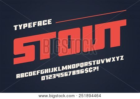The Stout Heavy Display Font Design, Alphabet, Typeface, Letters And Numbers, Typography