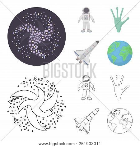 The Alien Hand, The Space Shuttle Ship Space Shuttle, The Astronaut In The Spacesuit, The Black Hole