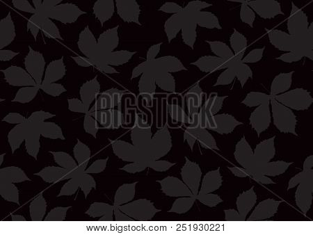 Autumnal Leaves Seamless Pattern. Vector Illustration For Stylish Background, Banner, Textile, Wrapp