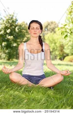 Young Woman Doing Yoga